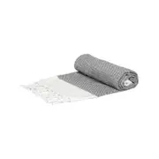 Nicola Spring Turkish Cotton Towel - Zig Zag - Grey