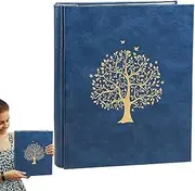 Photo Book - 7 Inch Photo Pocket Album | Wear Resistant, 400 Sheets Memory Book for Scrapbooking Memorial Bedroom Living Room Bookshelf