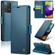 CaseMe Samsung Galaxy A73 5G Folio Wallet Case Cover Side Closure A736 [Blue]