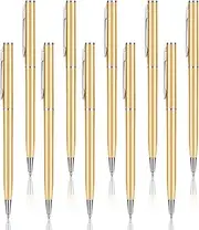 BBTO 10 Pieces Small Ballpoint Pens Mini Pens Bulk Metal Tiny Short Pocket Thin Gel Ink Purse Clip Writing Tool for Pockets Notebook Notepad Nurses Wallet Office