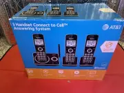 * NEW * AT&T DLP72362 3 Handset Cordless Phone Connect to Cell Bluetooth