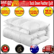 Giselle Duck Down Feather Quilt 700GSM Duvet Cover Doona Duvet Queen All Season.