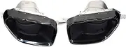 Compatible For BMW 3 Series G20 G21 M340i 2019 To 2024 Exhaust Tip Original Car Square Mouth Black Tail Mouth Muffler Tip Nozzle(Black)