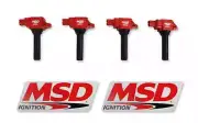 MSD 82544 Ignition Red Coil Blaster Series Fits 2015 Subaru BRZ 122/2.0L H4 (for: Subaru)