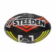 43596 PENRITH PANTHERS NRL LOGO SPONGE SOFT KIDS FOOTBALL FIRST FOOTBALL BALL