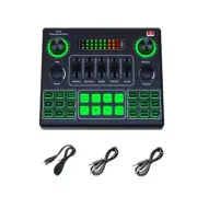 V9SJ Live Sound Card Wireless Accompaniment Auditory Music Card for Home KTV