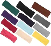 [POPETPOP] 12 Pcs Breathable Sports Headbands Elastic Hair Bands for Yoga Running Exercise Comfortable Non Slip Design for All Head Stylish Athletic Accessories