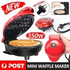 Mini Waffle Maker Non Stick Snacks Pancake Cake Breakfast Making Machine 350W OZ