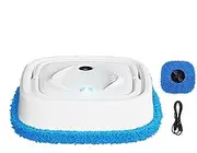 Rechargeable Floor Cleaner, Wet and Dry Mop with Humidifying Function, Smart Mop and Multipurpose Vacuum Robot, 9.84x9.84x2.8 Inches for Tile and Hardwood Floor Cleaning