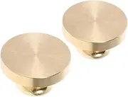 KALLORY 2pcs Brass Wax Seal Stamp Head Blank Sealing Stamp Heads for Weddings Invitations DIY Custom Wax Seals Impressions for Special Occasions