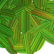 Lime Green Navette Leaf Sequin 1.5 inch City Lights Reflective Couture Paillette