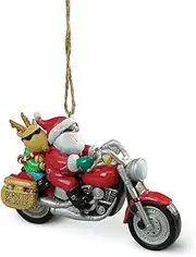 Cape Shore Santa Harley Motorcycle Hog Chopper Christmas Ornament