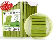 60Pcs Cat Grass Stick Treats, Catnip Chew Toys for Cat, Natural Dried Snacks Gri