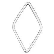 Quick Link, 28 Beadalon Silver Plated 10x16mm Solid Diamond Ring Connectors *