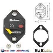20 AMP A Marine Circuit Breaker Waterproof 12V 24V 32V Fuse Manual Reset