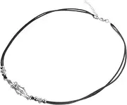 [BESPORTBLE] Elegant Crystal Holder Necklace Crystal Ball Choker Metal Necklace Cage Net Chain