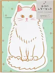 Midori 86924006 Letter Set, Die Cut, Cat Pattern