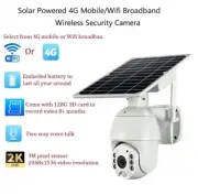 Solar Powered 4G/WiFi Wireless Security Camera Construction site Farm Outdoor