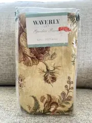 Waverly Garden Room Camelot KING Bedskirt Dust Ruffle Botanical Floral NEW