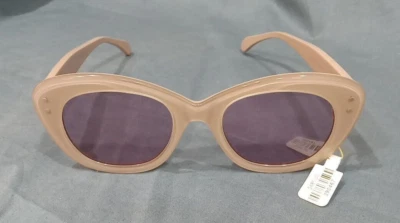 Azzedine Alaia Studs AA0049S 003 Sunglasses Women's Nude/Violet Cat Eye 49mm
