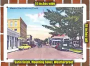 METAL SIGN - Florida Postcard - Manatee (East Bradenton,) Florida