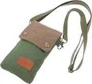 OSALADI Diagonal Phone Bag Phone Purse Phone Case Small Purse Cellphone Purse Canvas Wallet Touchscreen Phone Bag Bags for Women Black Cloth