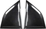 Car Side Window Scoop Louvers ABS Window Visor Cover Sun Rain Shade Vent Compatible for Dodge Challenger 2008-2017 Rear Side Window Decor(Glossy Carbon Fiber)