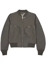 Rick Owens Bauhaus Flight Shell Bomber Jacket - Brown - 52 (IT52 / XL) 52 (IT52 / XL)