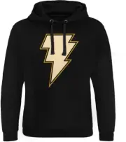 Black Adam Lightning Logo Epic Hoodie Black