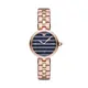 【Emporio Armani】義式風刷紋線條時尚鋼帶腕錶-玫金款/AR11220/台灣總代理公司貨享兩年保固