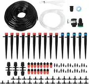 40m Garden Irrigation System, Automatic Drip Watering Set, 4/7 Hose for Water Saving, Easy to Install, Outstanding for Terraces, Atrium and Greenhouse Plants