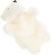 Plush Polar Bear Hand Puppet Adorable Stuffed Animal for Storytelling Role Play for Enhances Imagination Communication Skills Present