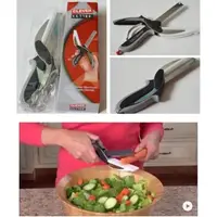 在飛比找蝦皮購物優惠-卡簧版 彈簧版 多功能切菜蔬菜剪刀Clever Cutter