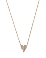 Bloomingdale's Fine Collection Diamond Pave Heart Pendant Necklace in 14K Yellow Gold, 0.21 tcw