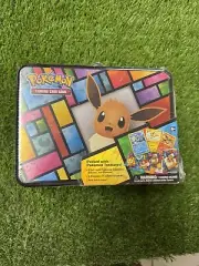 Pokemon 2021 Eevee Collector Chest 3 Promo Cards - 5 Booster Packs