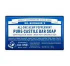 NEW Dr. Bronner's Pure-Castile Bar Soap Hemp All-One Peppermint 140g Bronners