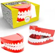 Wind up Teeth Chomping & Chattering Teeth Toys for Kids Birthday Party Favors, N