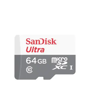 【SanDisk 晟碟】64GB 100MB/s Ultra microSDXC TF UHS-I C10 記憶卡(平輸)