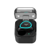 M19 Single Earphone Wireless bluetooth Earphones Bass Handsfree Headphone With Charging Box BLACK COLOR