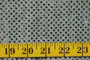 LITE BLUE SEQUINS 3MM ON BLUE METALLIC POLYESTER FABRIC BY THE YARD