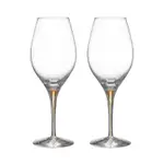 Orrefors Intermezzo Balance Gold Wine Glass, Set of 2 - Exclusive