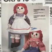 Raggedy Ann & Andy 36" DIY Sewing Kit: Create Your Own Classic Dolls