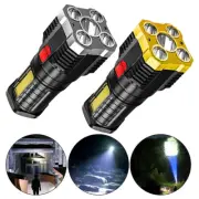 5 LED Super Bright Flashlight Outdoor Camping COB Light Rechargeable Night Lamp
