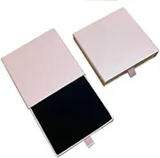 Oneyijun 2Pcs Pink Jewellery Gift Box Paper Jewellery Display Gift Boxes Small Gift Box for Necklace Earrings Ring Jewelry Storage 9x9x1.7cm/ 3.5x3.5x0.6inch
