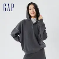 在飛比找蝦皮商城優惠-Gap 女裝 針織帽T-深灰色(883750)