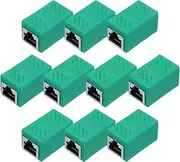 uxcell 10 Pack RJ45 Ethernet Coupler, Female to Female Cat6 Coupler Ethernet Extension Adapter Network Connector for Cat8/Cat7/Cat6/Cat5e/Cat5,Green