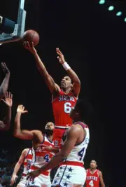 Julius Erving Of The Philadelphia 76Ers 1980 Basketball Photo 6
