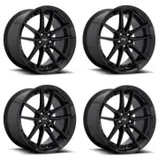 Set 4 Niche M223 Dfs 17x8 5x4.5 Gloss Black Wheels 17" 40mm Rims