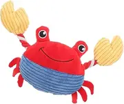 Pet Plaything Plush Crab Teething Squeaky Dog for Small to Medium Dogs