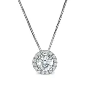 0.5 CT. T.W. Certified Lab-Created Diamond Frame Pendant in 14K White Gold (F/SI2)